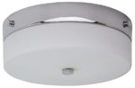 Elstead Tamar Medium Flush Bathroom Ceiling Light Polished Chrome IP44