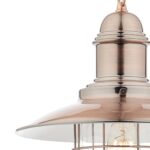 Dar Terrace Single Light Pendant Antique Copper