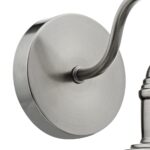 Dar Terrace Single Wall Light Antique Chrome Finish
