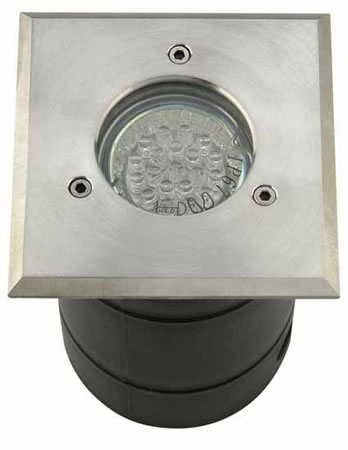 Square Stainless Steel Ground Light