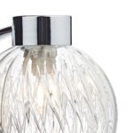 Dar Yasmin Switched Single Wall Light Polished Chrome