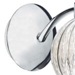 Dar Yasmin Switched Single Wall Light Polished Chrome